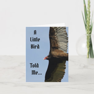 Carte d'anniversaire des petits oiseaux avec vauto