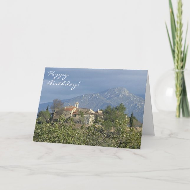 Carte d'anniversaire des Pyrénées, France (Devant)
