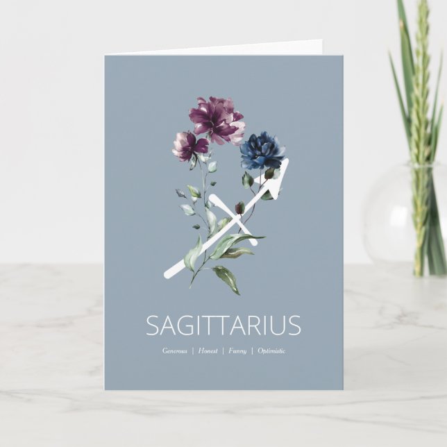 Carte d'anniversaire des traits floraux (Devant)