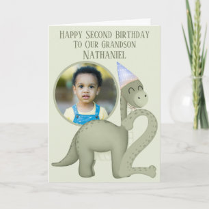 Carte d'anniversaire Deux ans avec ouverture pour