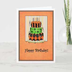 Carte d'anniversaire d'Halloween