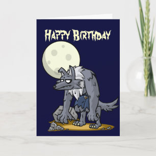 Carte d'anniversaire d'hurlement