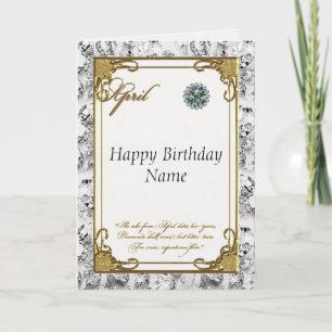Carte d'anniversaire Diamond d'avril