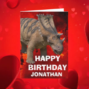 Carte d'anniversaire Dinosaur