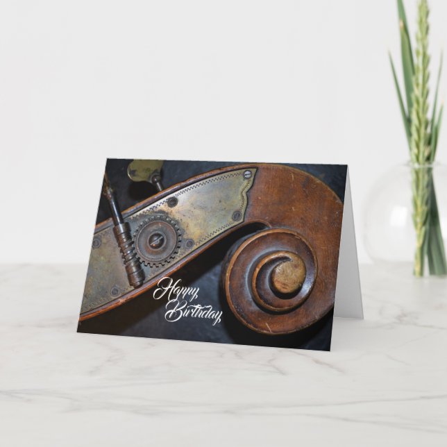 Carte d'anniversaire d'instrument de musique (Devant)