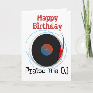 Carte d'anniversaire DJ