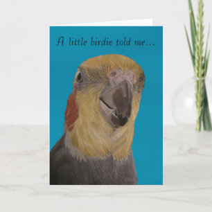 Carte d'anniversaire d'oiseau de Cockatiel
