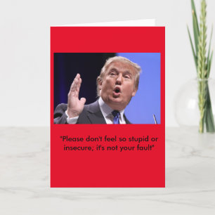 Carte d'anniversaire Donald Trump — "Restez classe