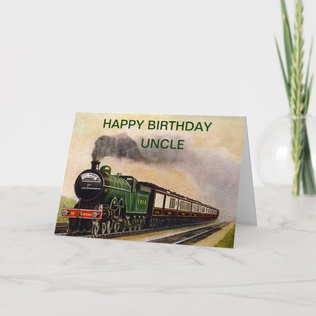 CARTE D'ANNIVERSAIRE D'ONCLE (Devant)