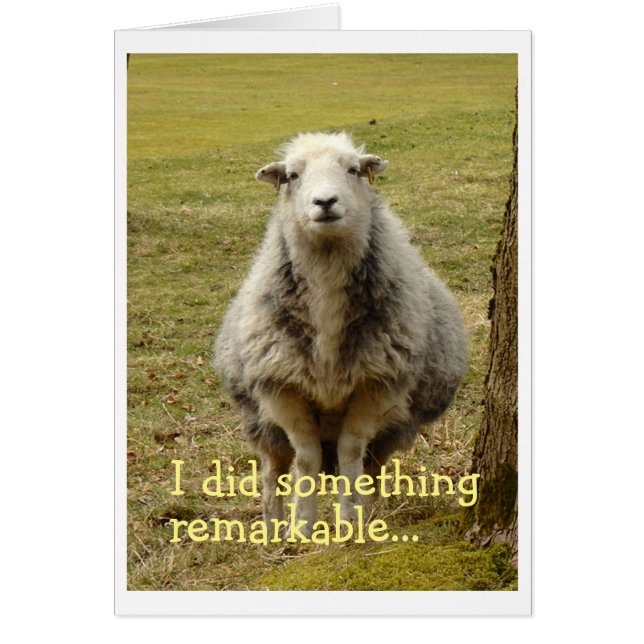 Carte d'anniversaire dont je me souviens (Devant)