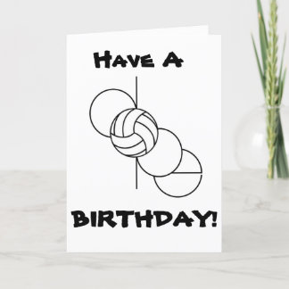 Carte d'anniversaire Dope Peace Love Volleyball