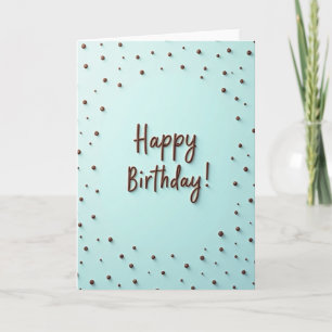 Carte d'anniversaire douce avec écriture en relief