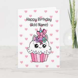 Carte d'anniversaire douce pour elle   Unicorn Cup