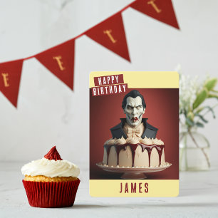Carte d'anniversaire Dracula