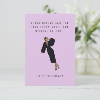 Carte d'anniversaire Drama Queens