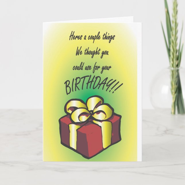 Carte d'anniversaire drôle (Devant)
