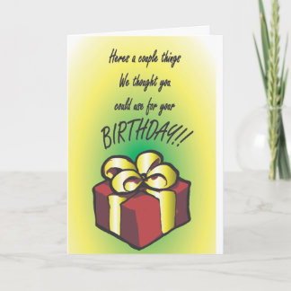 Carte d'anniversaire drôle