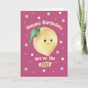 Carte d'anniversaire drôle au citron – Vous êtes l