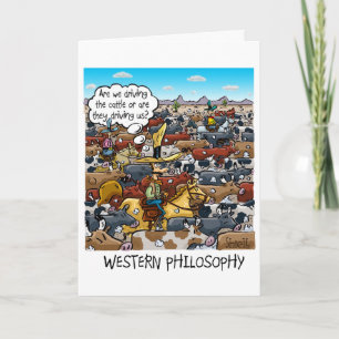 Carte d'anniversaire drôle avec la philosophie occ