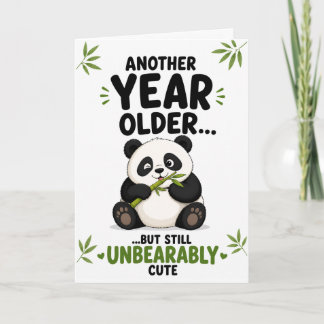 Carte d'anniversaire drôle avec un panda – « Encor