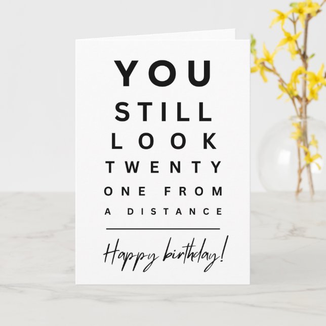 Carte d'anniversaire drôle, carte d'anniversaire m (Fleur jaune)