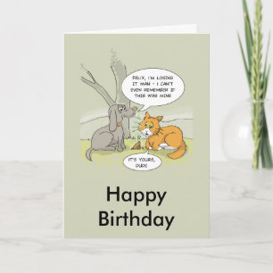 Carte d'anniversaire drôle : Chien Poo