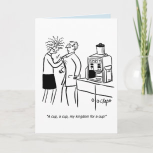 Carte d'anniversaire drôle de café d'affaires