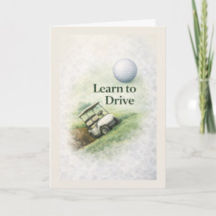 Carte d'anniversaire drôle de golf Humour pour a