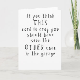 carte d'anniversaire drôle et simple