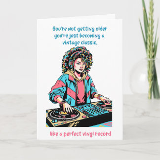 Carte d'anniversaire drôle pour ami avec disque vi