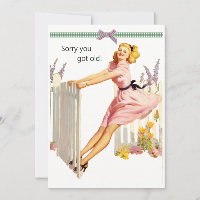 Carte d'anniversaire drôle pour elle (Devant)