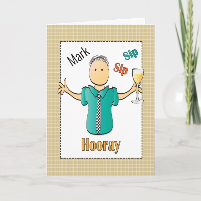 Carte d'anniversaire drôle pour lui - Personnalise (Devant)