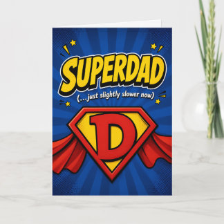 Carte d'anniversaire drôle pour papa – “Superdad j