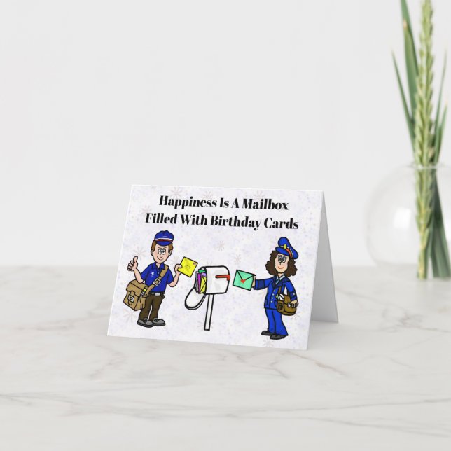 Carte d'anniversaire drôle reçue par la poste & fa (Devant)