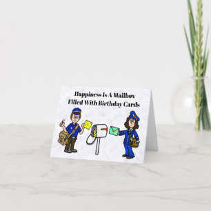 Carte d'anniversaire drôle réelle par la poste & f