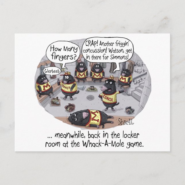 Carte d'anniversaire drôle - Whack-a-Mole (Devant)