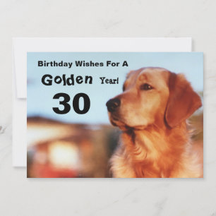 Carte d'anniversaire du 30e anniversaire de l'anné