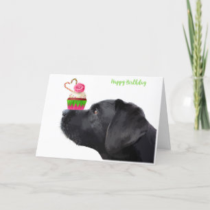 Carte d'anniversaire du Black Lab - Anniversaire d
