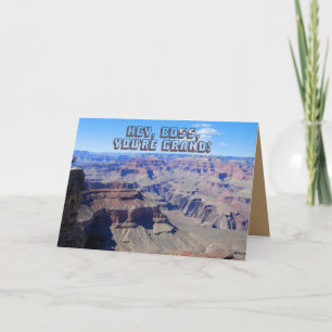 Carte d'anniversaire du Boss Grand Canyon