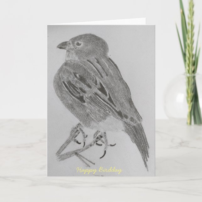 Carte d'anniversaire du Bruant (Devant)