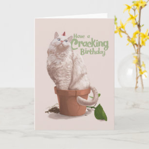 Carte d'anniversaire du chat