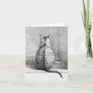Carte d'anniversaire du chat
