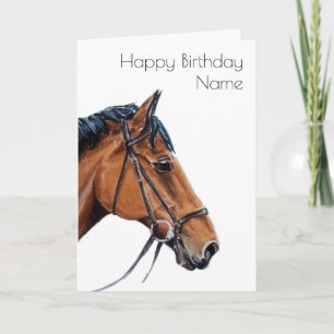 Carte d'anniversaire du Cheval Blanc Art Déco