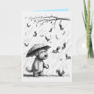 Carte d'anniversaire du chien