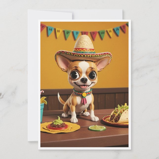 Carte d'anniversaire du Chihuahua (Devant)