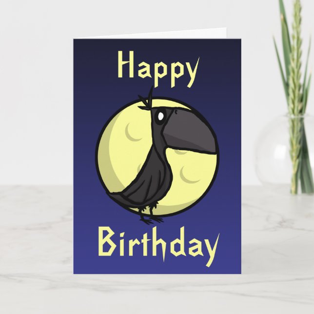 Carte d'anniversaire du Corbeau (Devant)
