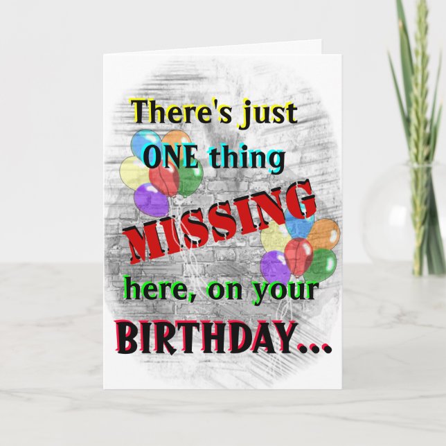 Carte d'anniversaire du détenu (Devant)