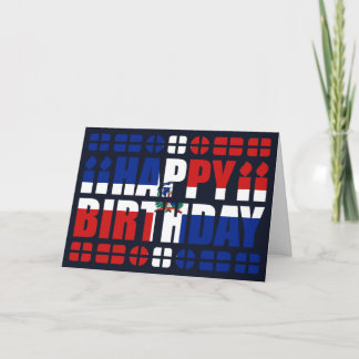 Carte d'anniversaire du drapeau de la République d