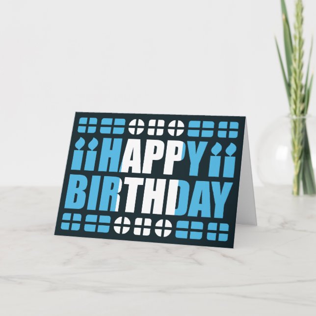 Carte d'anniversaire du drapeau du Guatemala (Devant)