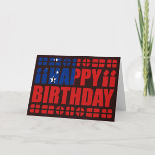 Carte d'anniversaire du drapeau Samoa
